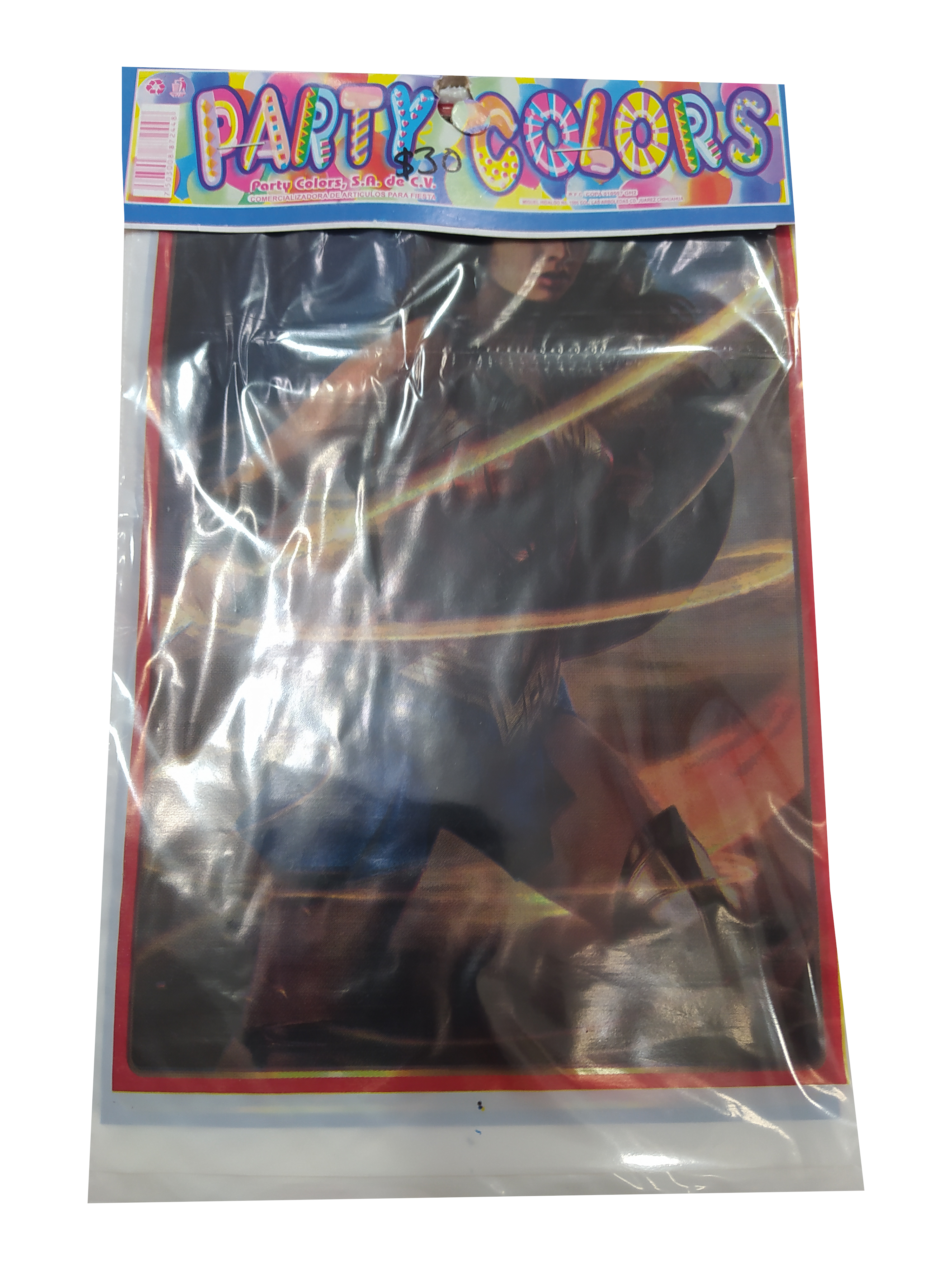 bolsa dulcera plastico figura mujer maravilla paquete