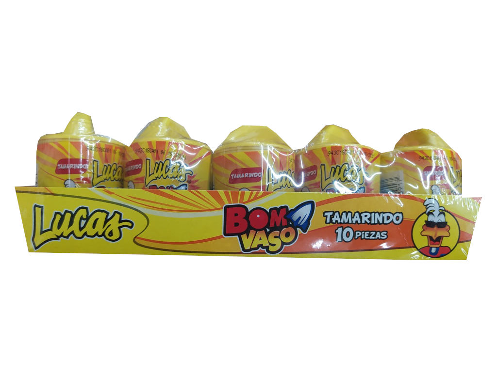 bom vaso lucas sabor tamarindo paquete