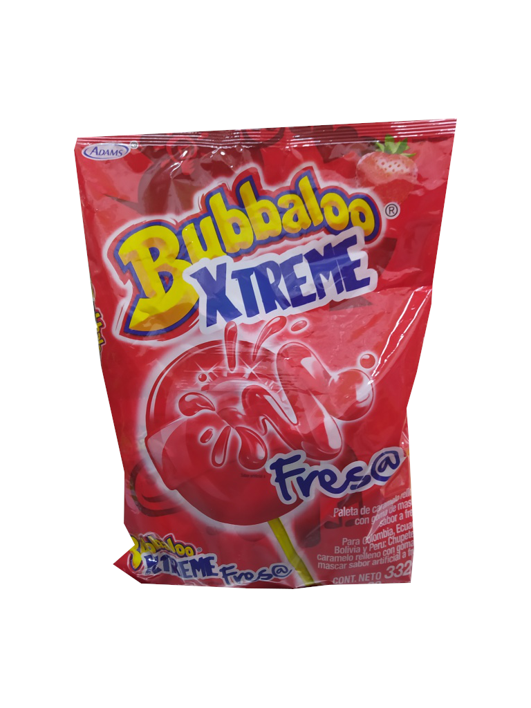paleta bubbaloo xtreme fresa bolsa