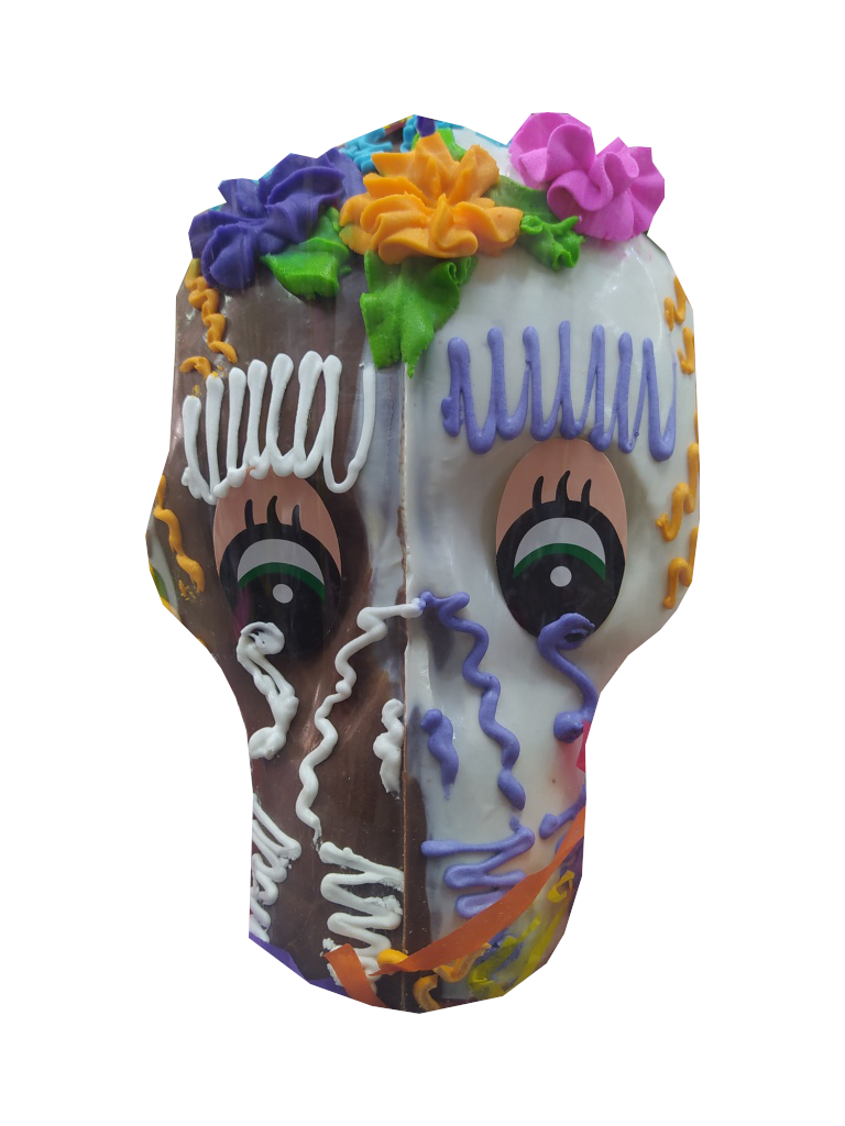 calavera bicolor super gigante