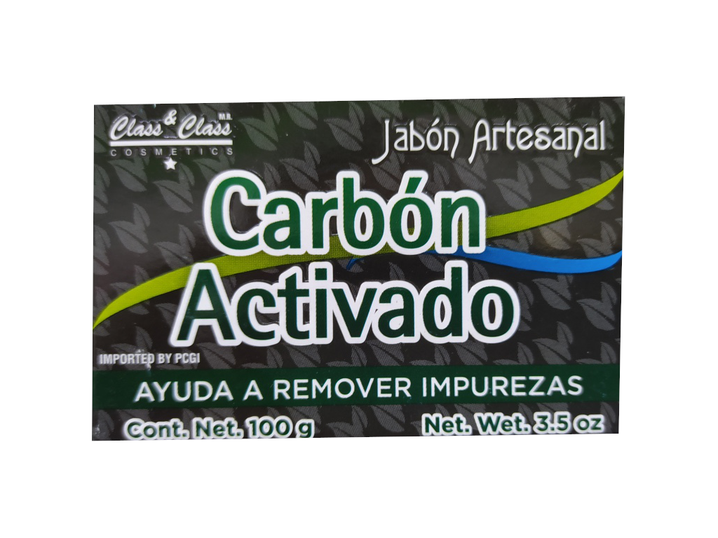 jabon artesanal carbon activado 100gr