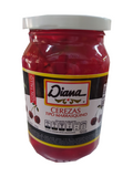cerezas tipo marrasquino frasco con tallo