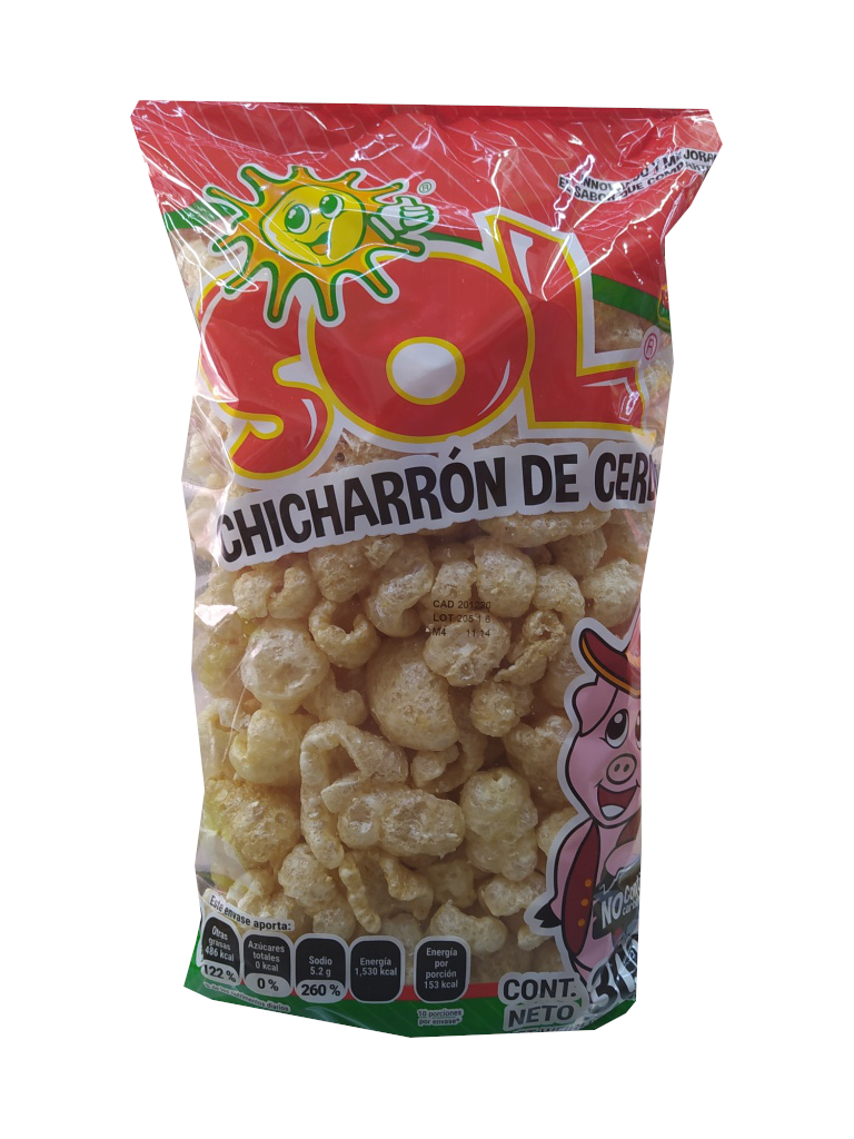 chicharron de cerdo fritura el sol bolsa 300gr