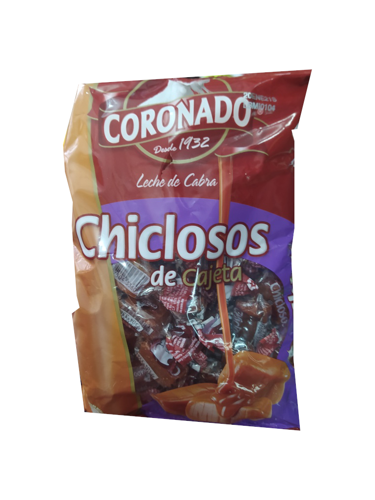chiclosos de cajeta coronado bolsa 250gr