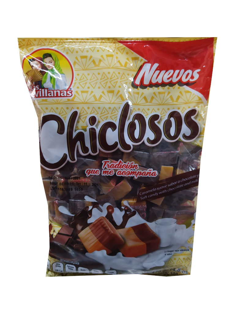 chiclosos las sevillanas chocolate y leche bolsa