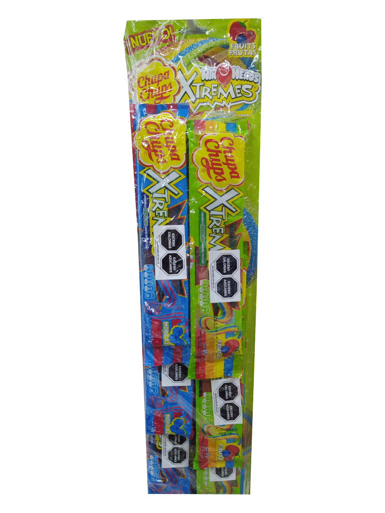 chupa chups xtremes sabor frutas tira
