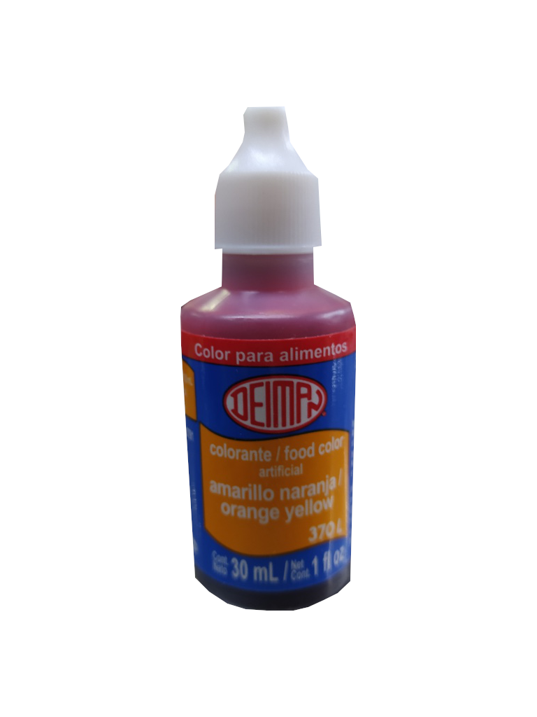 coloring vegetable deiman yellow orange bottle 30ml