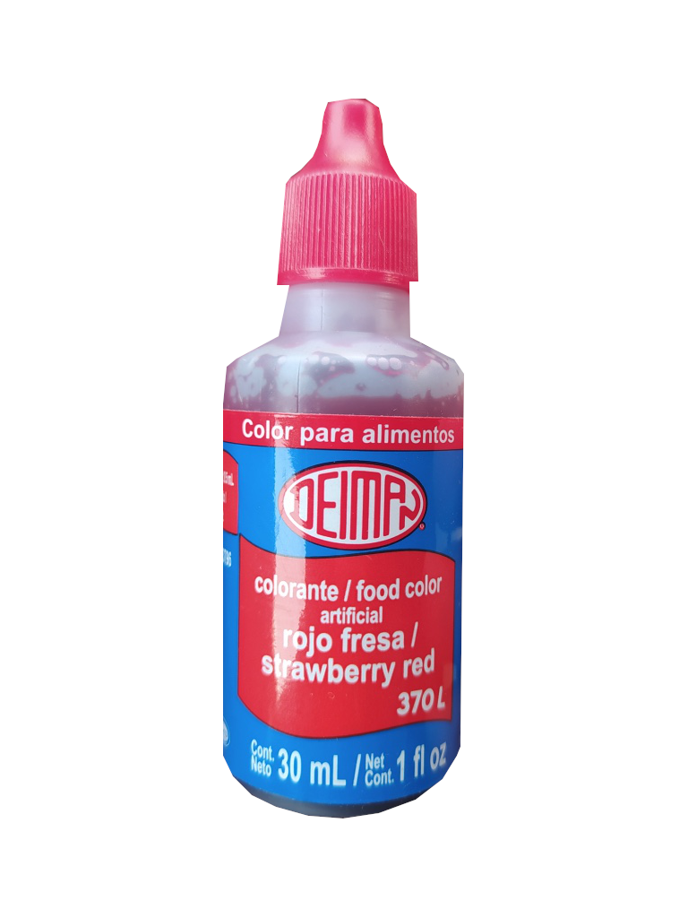 colorante vegetal deiman rojo fresa botella 30ml