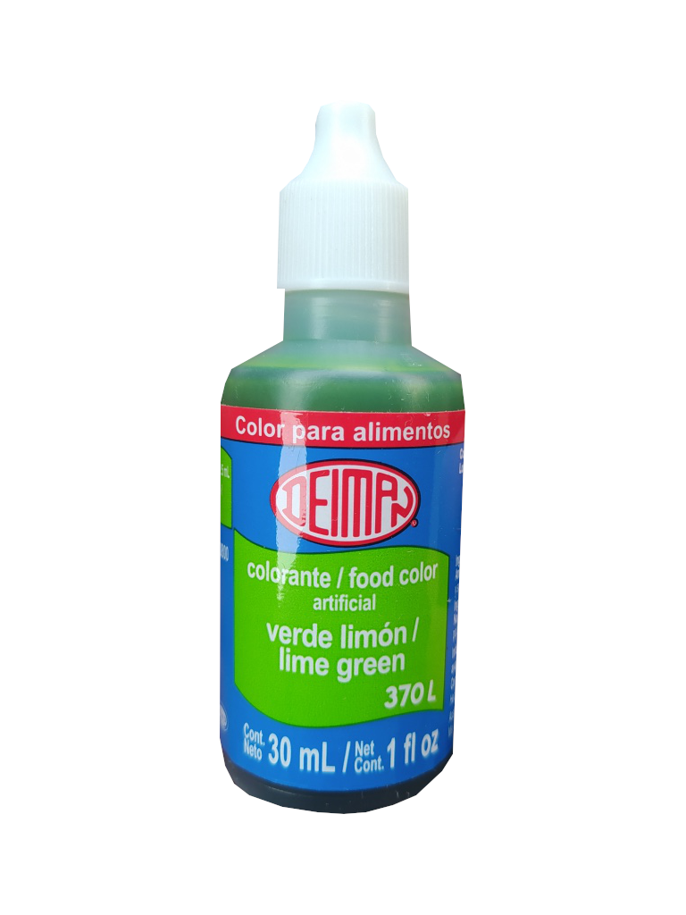 colorante vegetal deiman verde limon botella 30ml