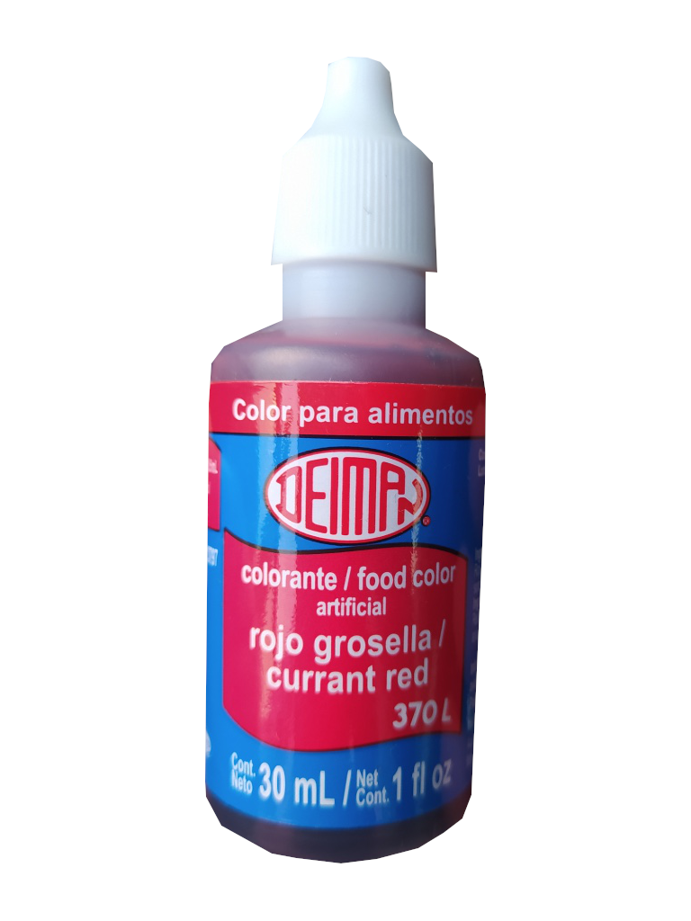 colorante vegetal deiman rojo grosella botella 30ml