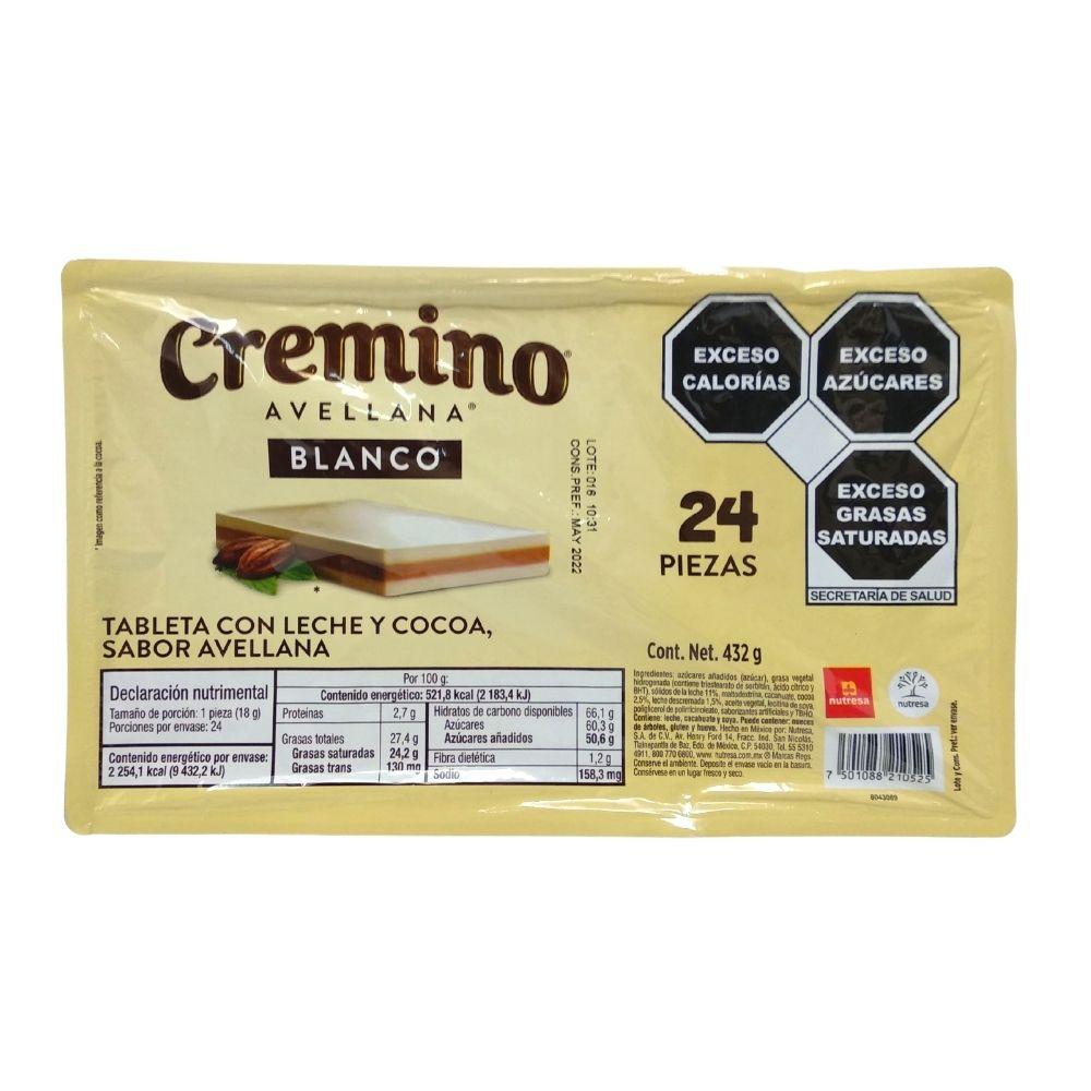 chocolate cremino blanco blister