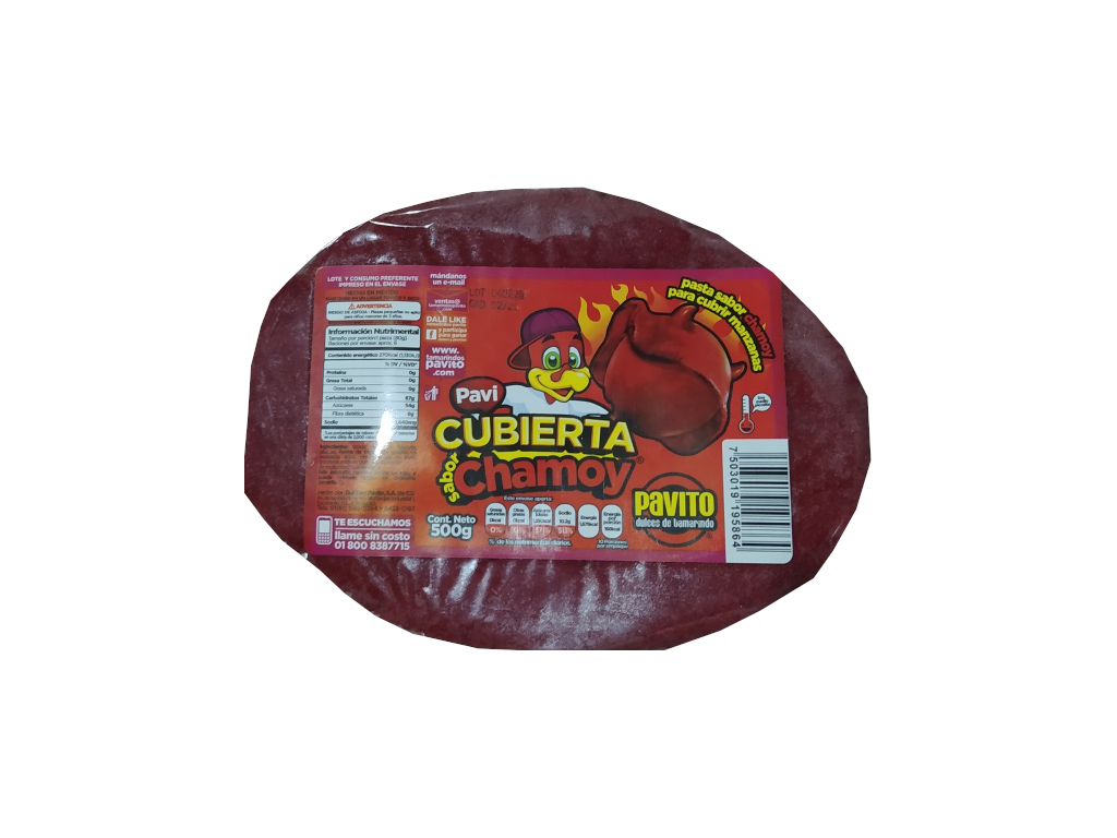 cubierta chamoy pavito paquete 500gr
