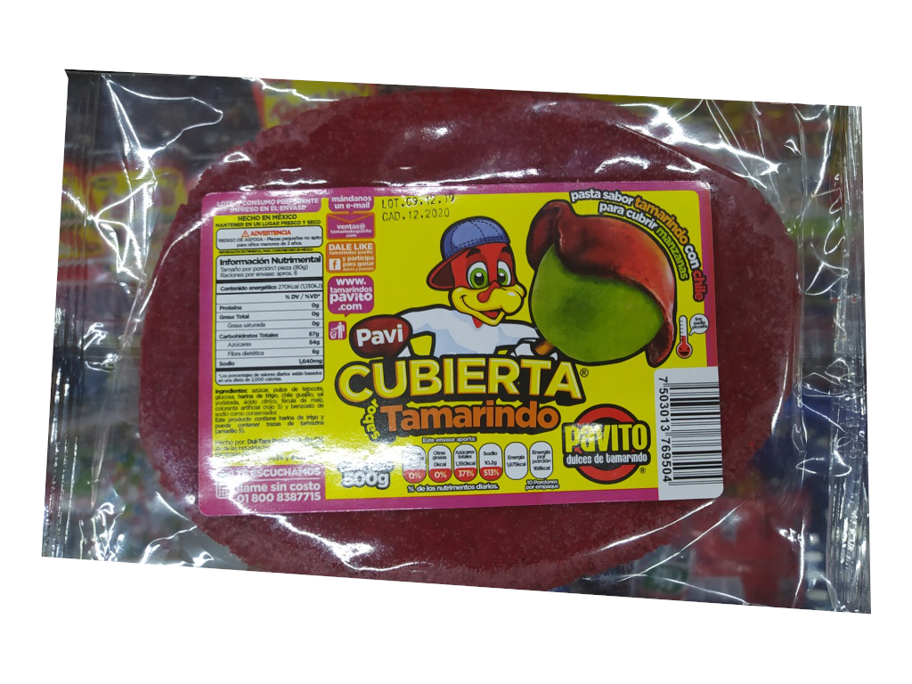 cubierta tamarindo pavito paquete 500gr