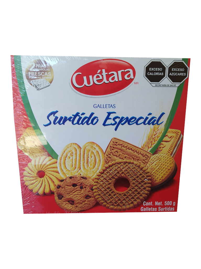 galleta surtido especial cuetara paquete 500gr