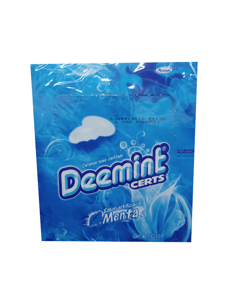 dulce deemint sabor menta paquete
