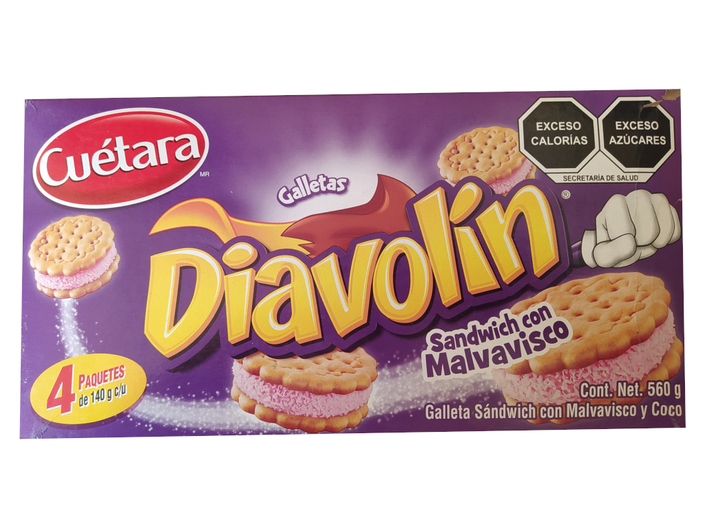 galleta diavolin cuetara paquete 560gr