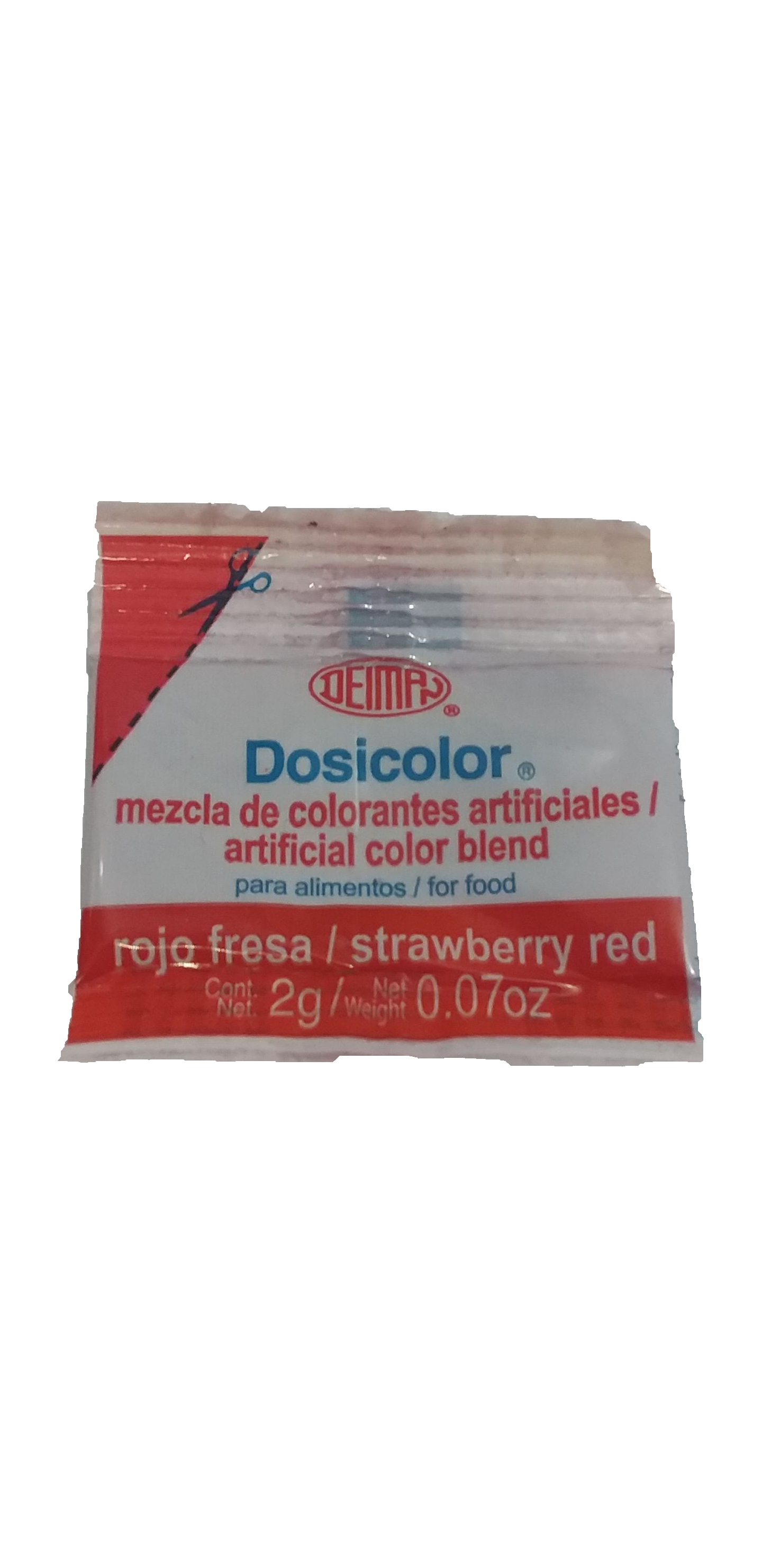 colorante vegetal sobre rojo fresa paquete
