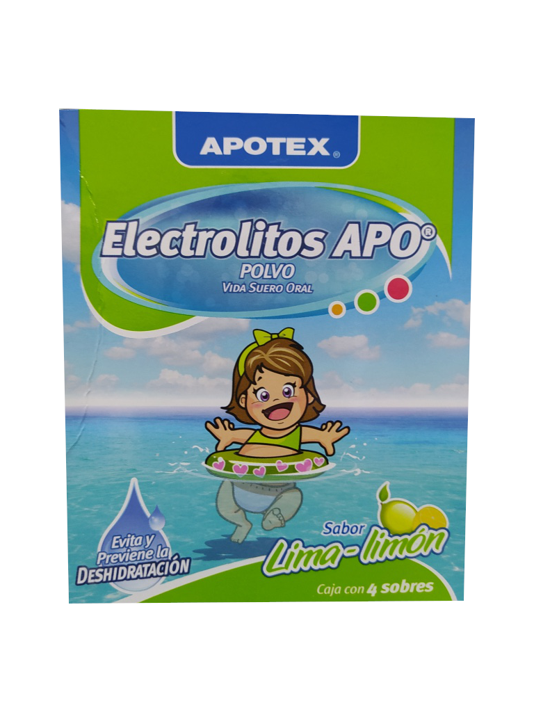 electrolitos apo sabor lima-limon paquete