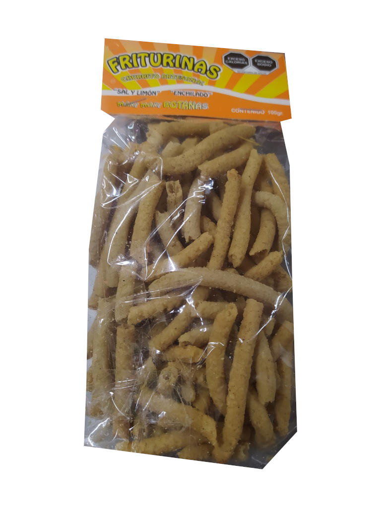 friturinas churro artesanal sal y limon bolsa 100gr