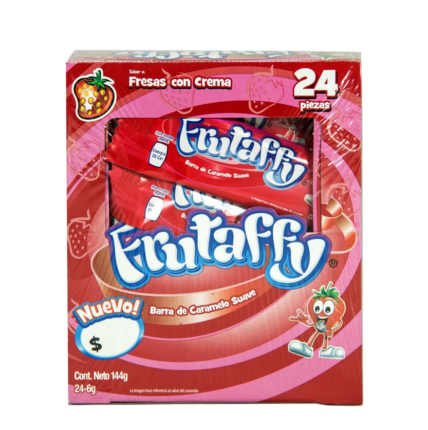 frutaffy dulce sabor fresas paquete