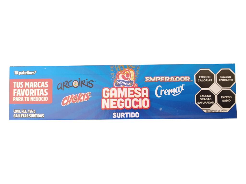 galleta surtido gamesa negocio paquete 496gr