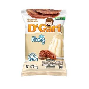 gari polvo para preparar gelatina nuez bolsa 120gr