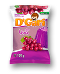 Gari powder to prepare gelatin flavor grape bag 120gr