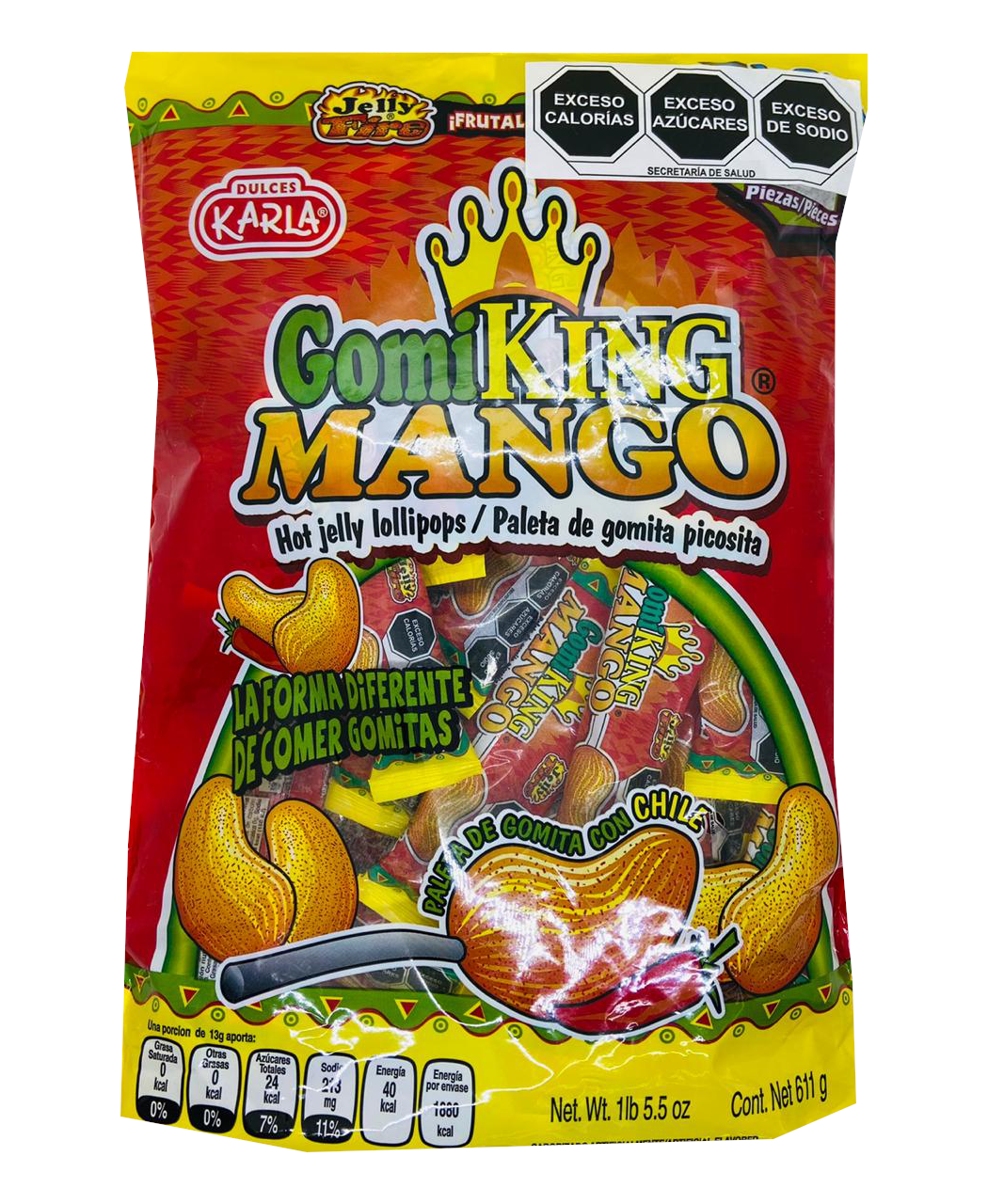 gomi king paleta gomita mango bolsa