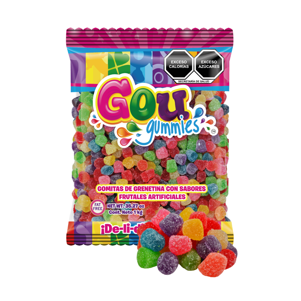 gomita gou gota micro colores bolsa 1kg