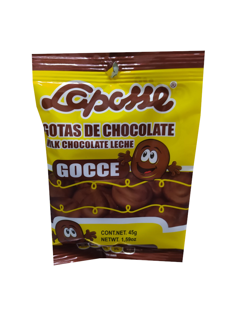 Drops of chocolate laposse bag 45gr