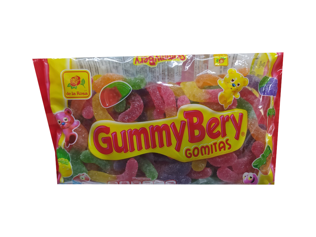 gomitas gummy bery lombriz bolsa 500gr