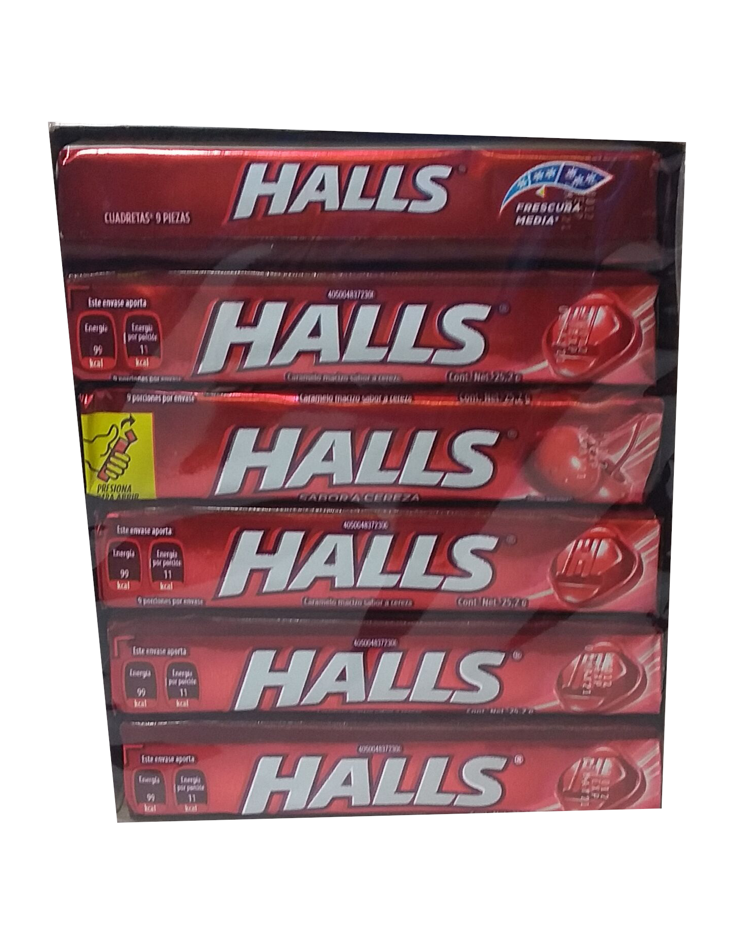 halls sabor cereza paquete