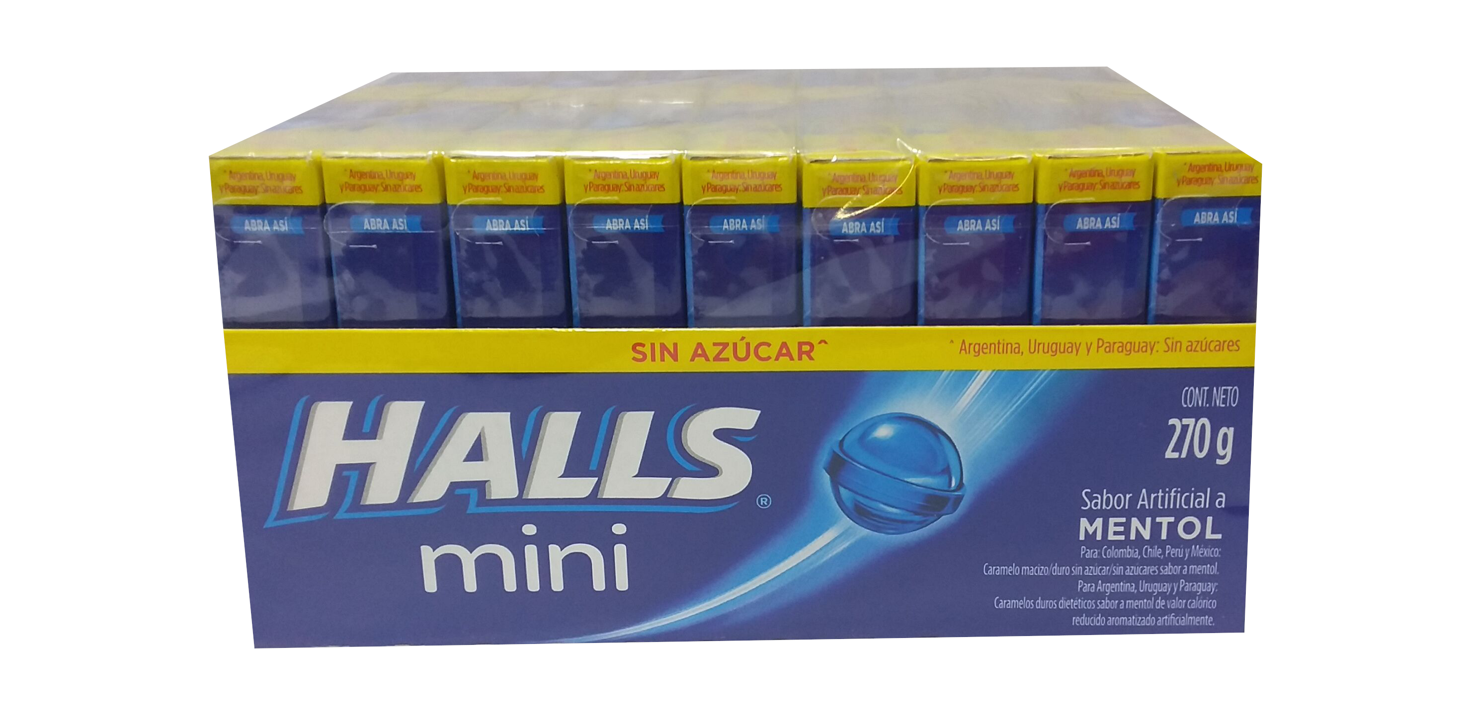halls mini menta paquete