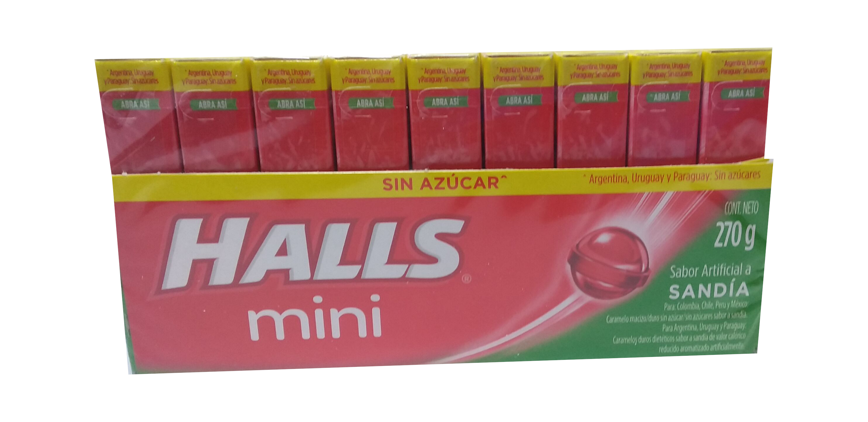 halls mini sandia paquete