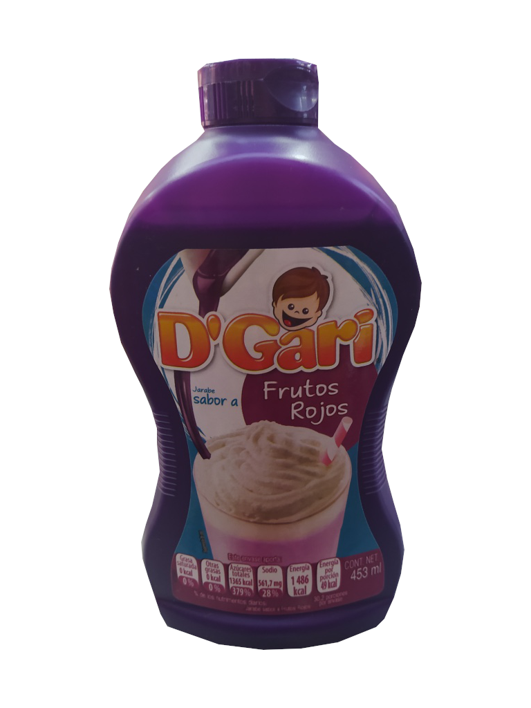 jarabe gari sabor frutos rojos 453ml
