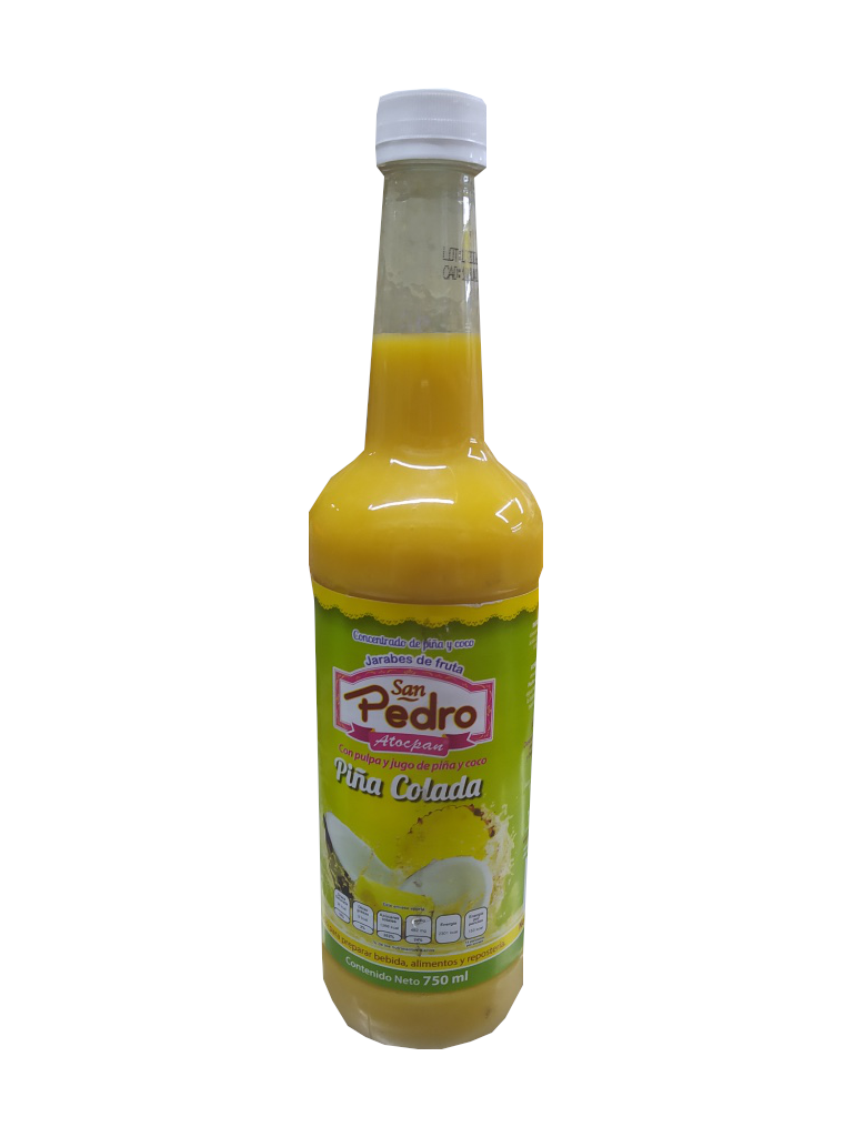 jarabe san pedro sabor piña colada botella 750ml