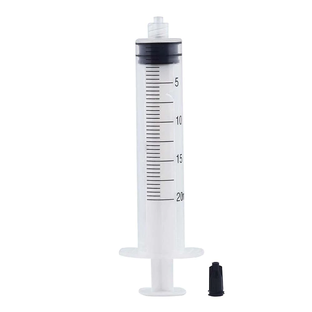 jeringa sin aguja plastico desechable paquete