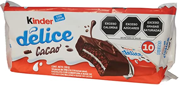 kinder delice pastelito paquete