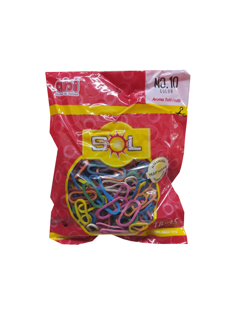 ligas colores #10 bolsa