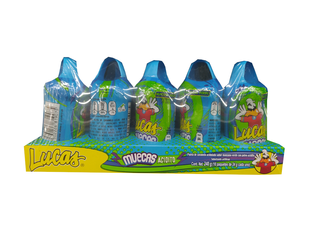 muecas acidito manzana verde paquete