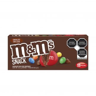 m&m snack chocolate paquete