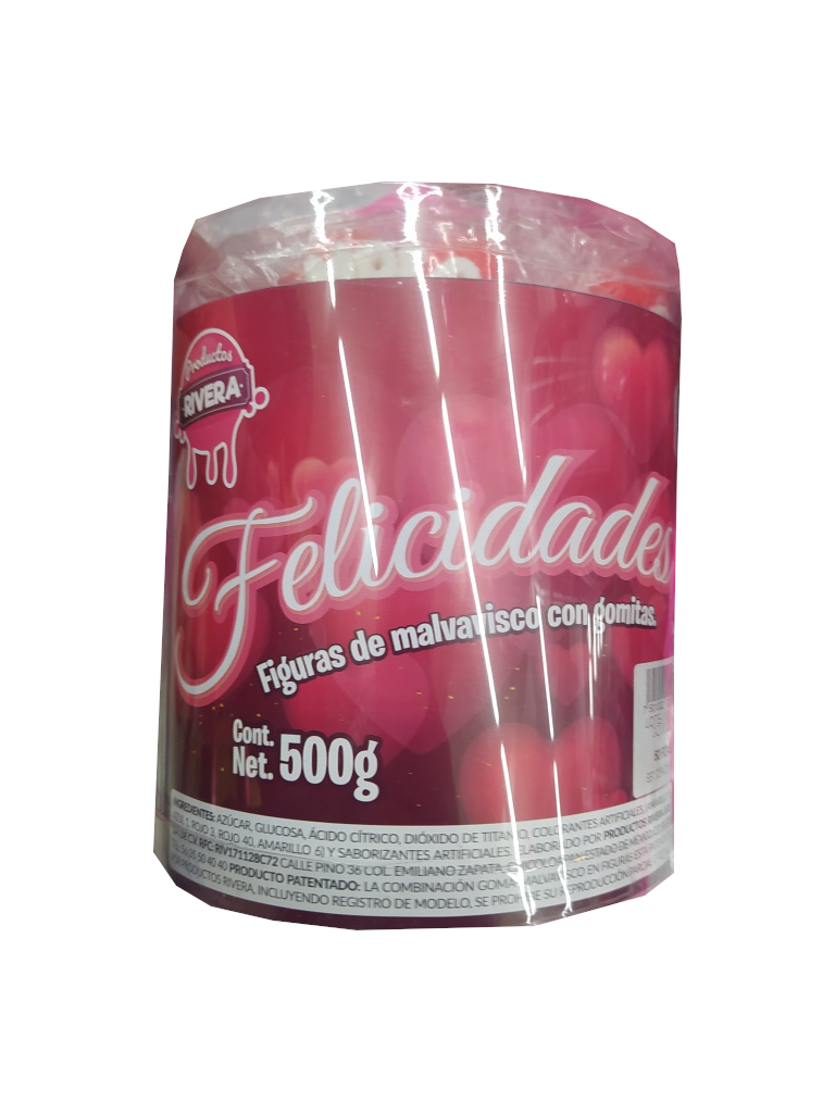malvavisco corazon rojo san valentin estuche 500gr