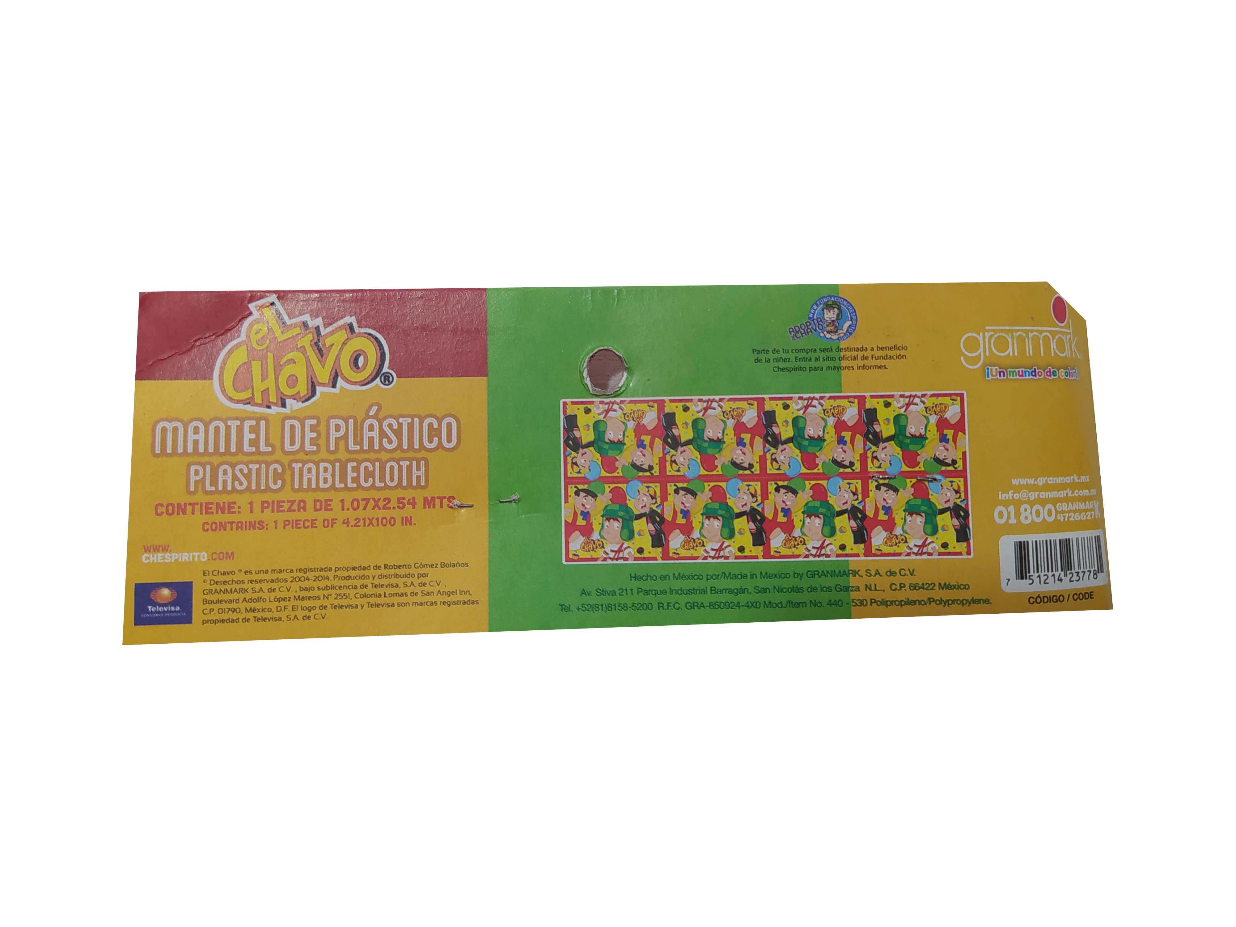 mantel plastico del chavo