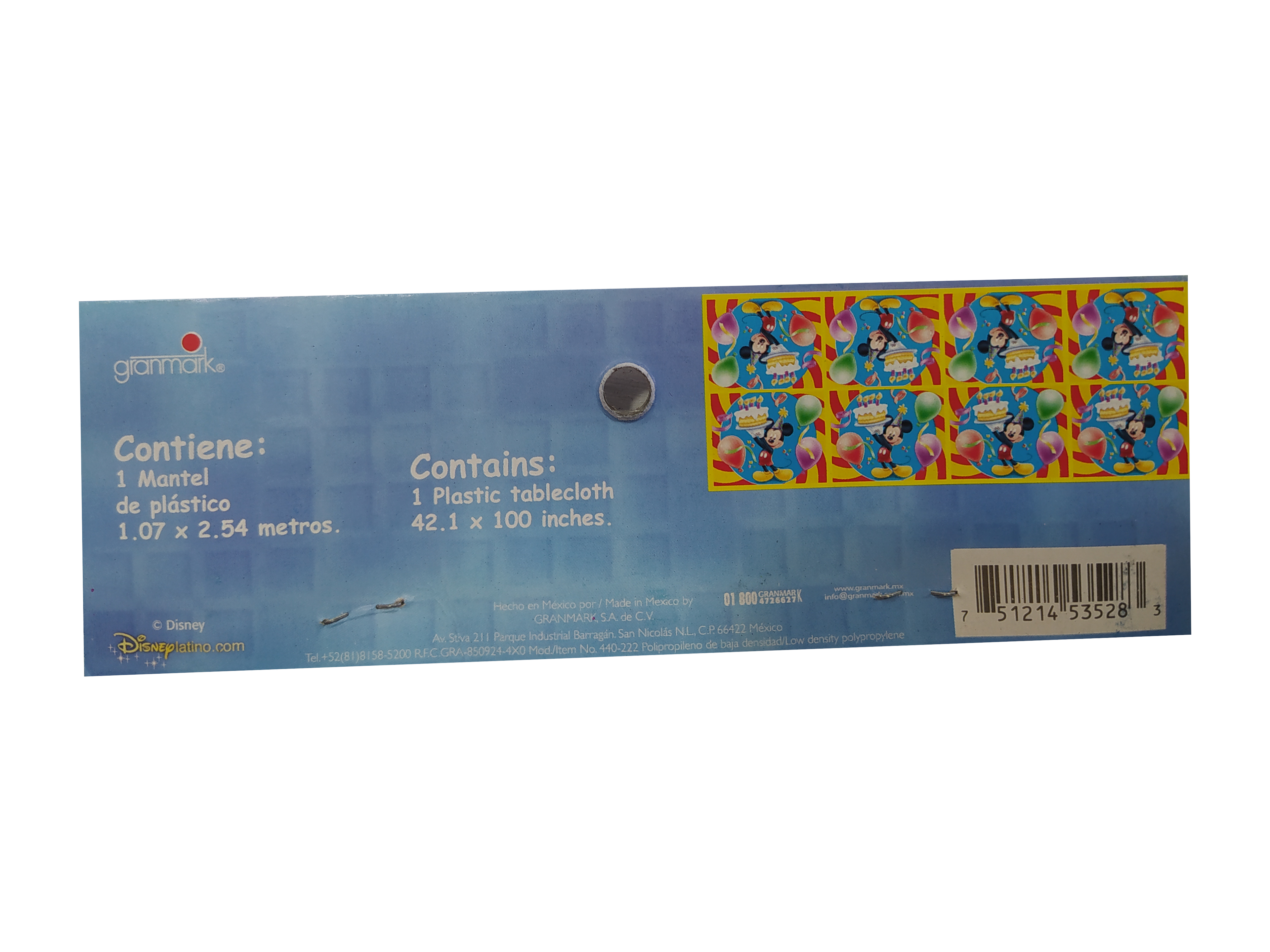 mantel plastico micky