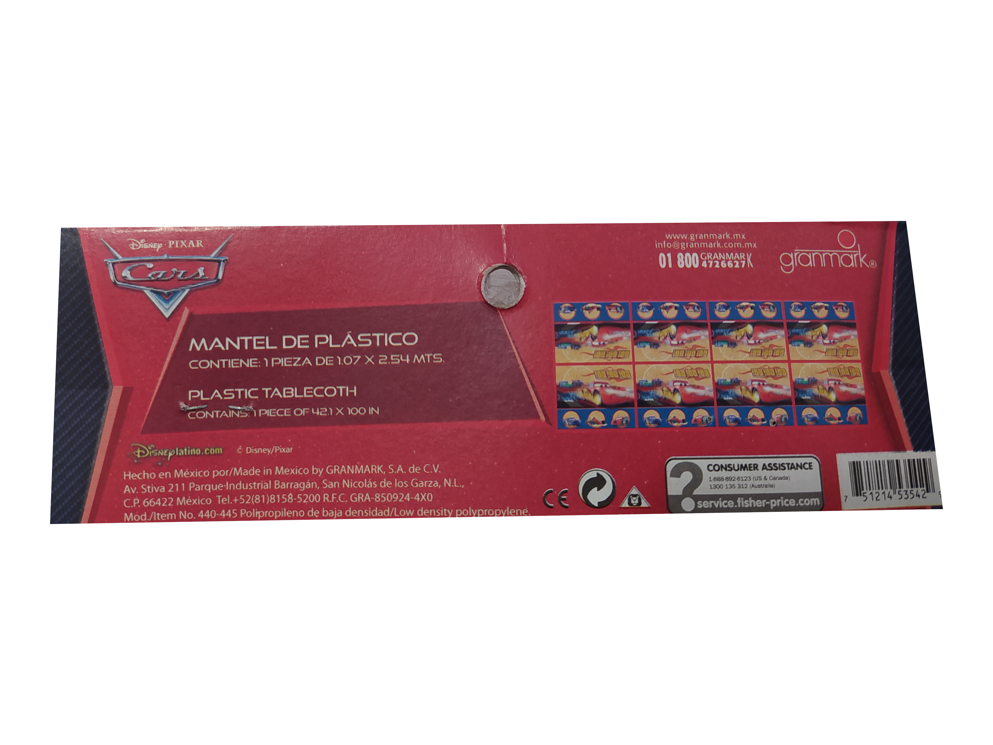 mantel plastico cars