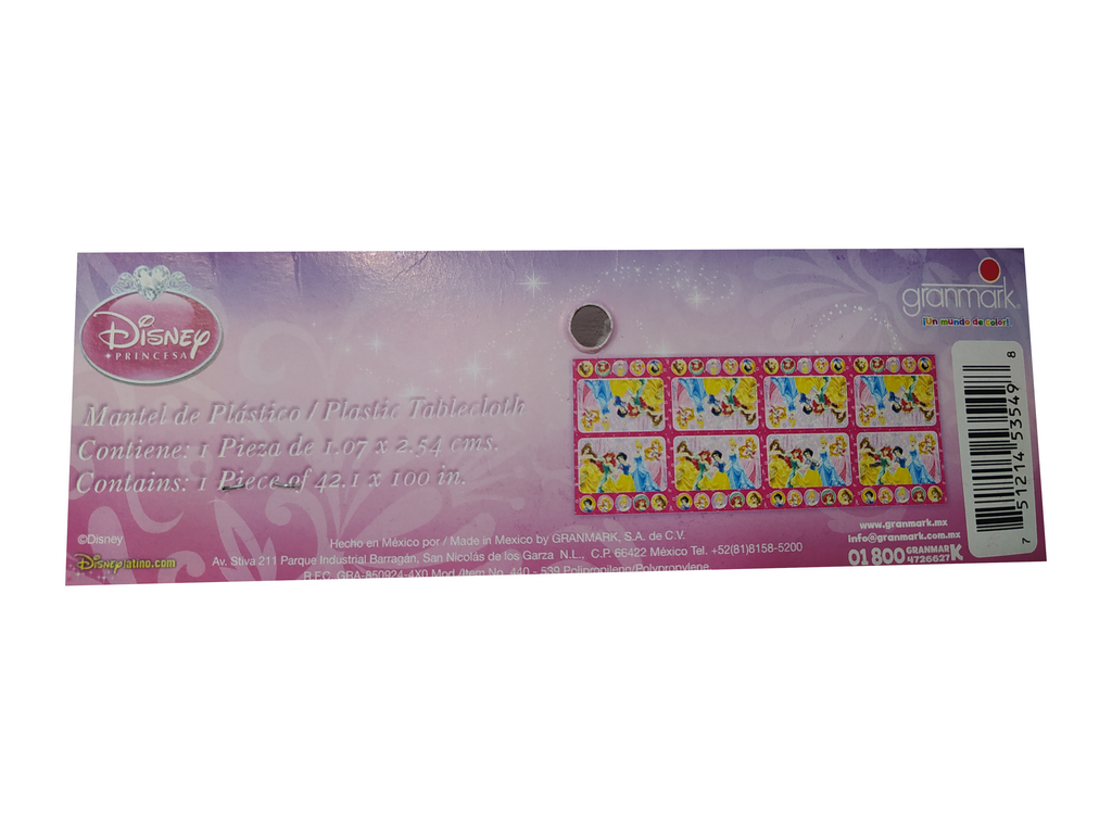 mantel plastico princesas