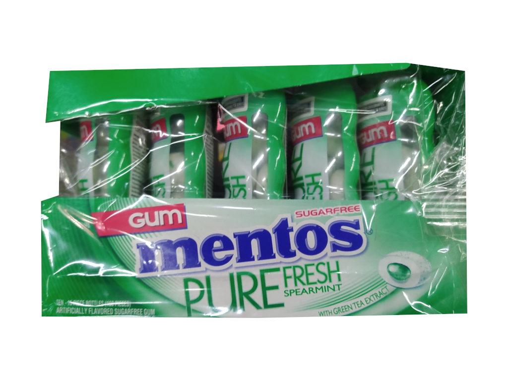 mentos pure spearmint paquete
