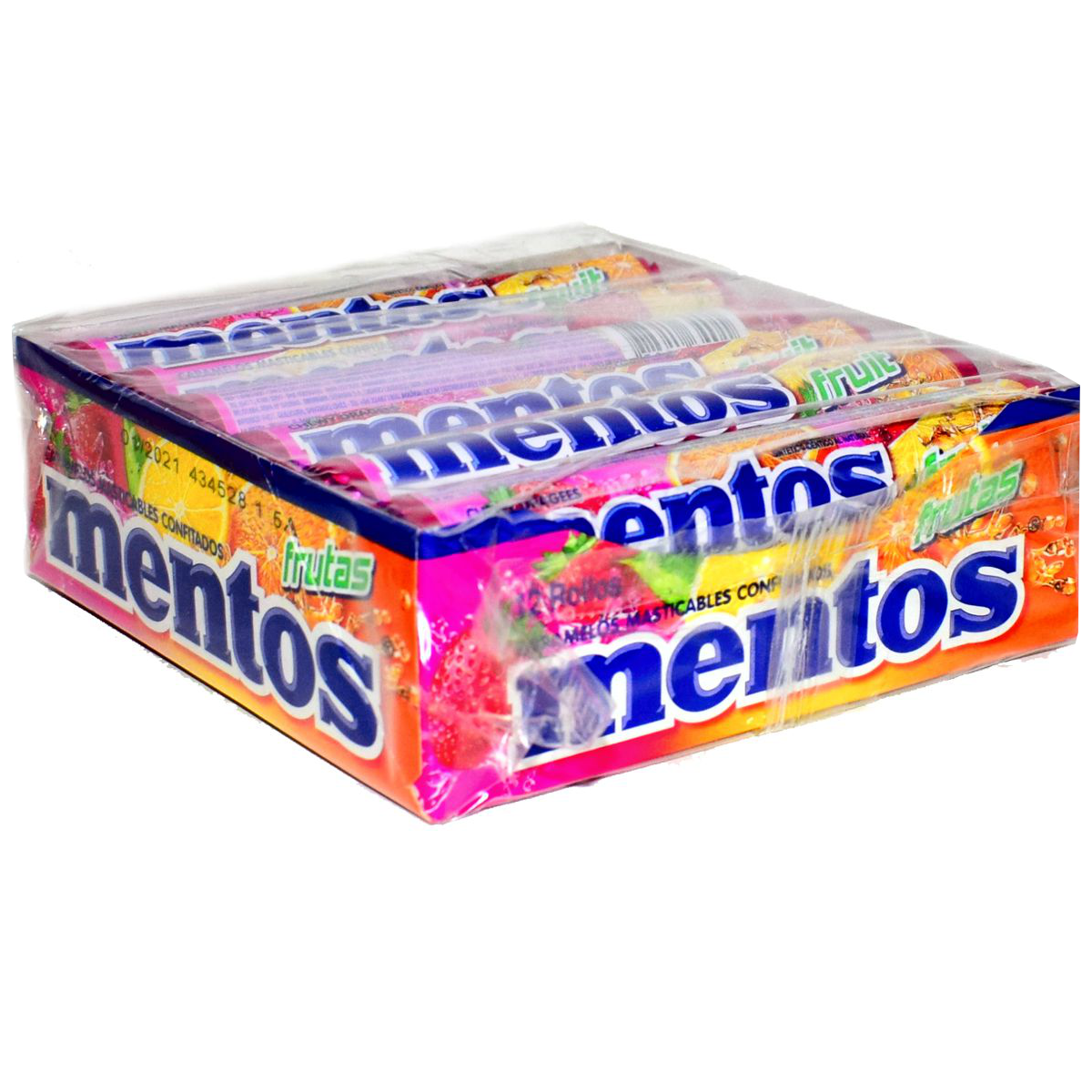 mentos tubo frutas paquete