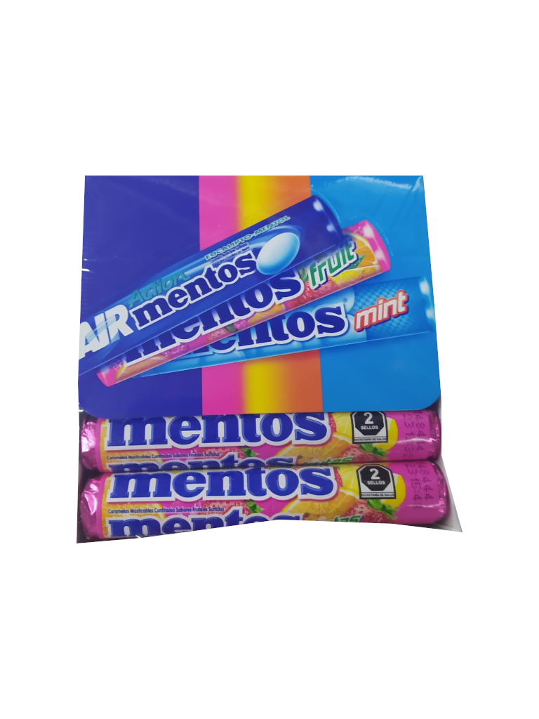 mentos mix tubo paquete