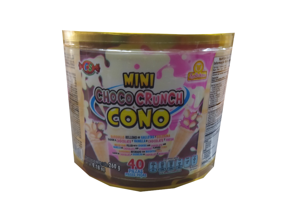 choco crunch mini cono vitrolero